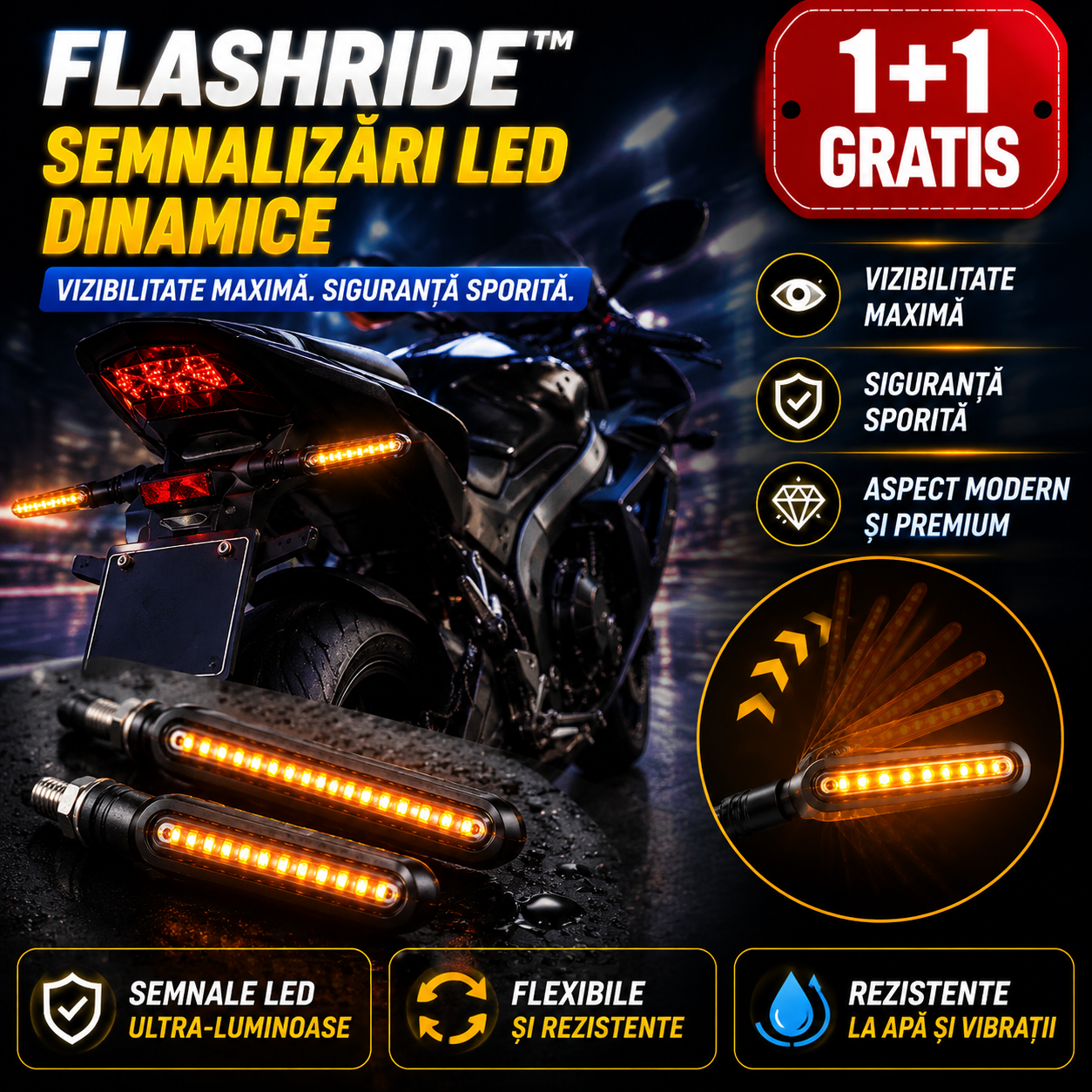 (1+1 GRATIS) LED Index Moto FlashRide™