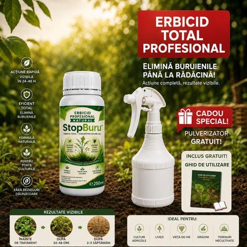 Set 1+1 Erbicid Pentru Buruieni StopBuru™