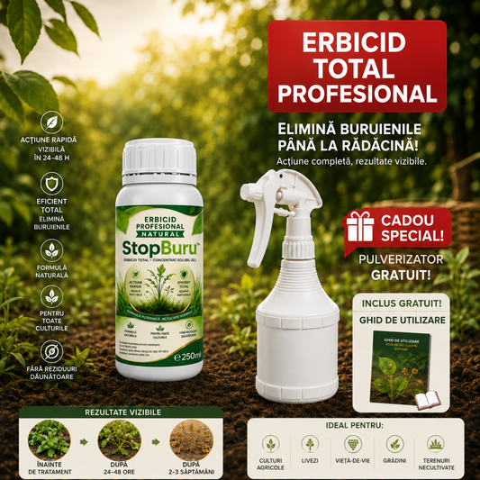 Set 1+1 Erbicid Pentru Buruieni StopBuru™