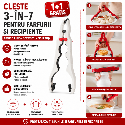 (1+1 GRATIS) Clește de Bucătărie 3 în 1 GripChef™