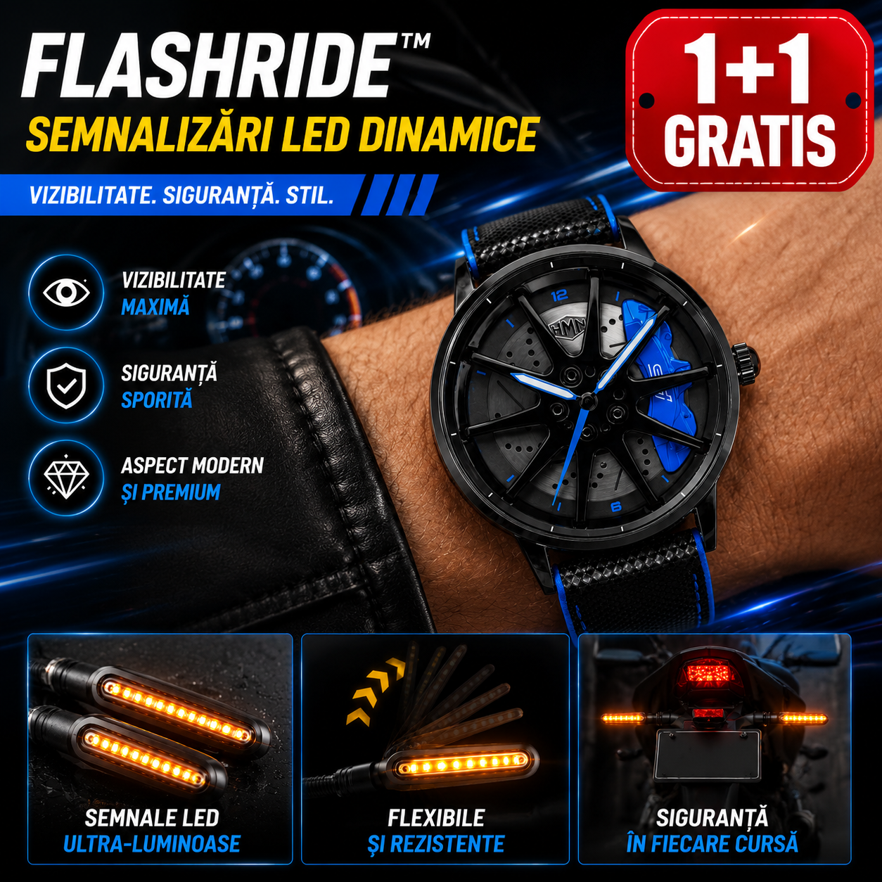 (1+1 GRATIS) Ceas Inspirat Din Jante Auto RimMaster™