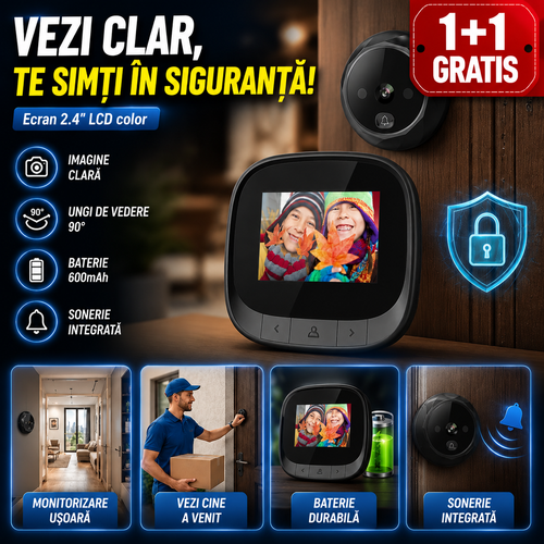 (1+1 GRATIS) Vizor Digital cu Cameră DoorView™