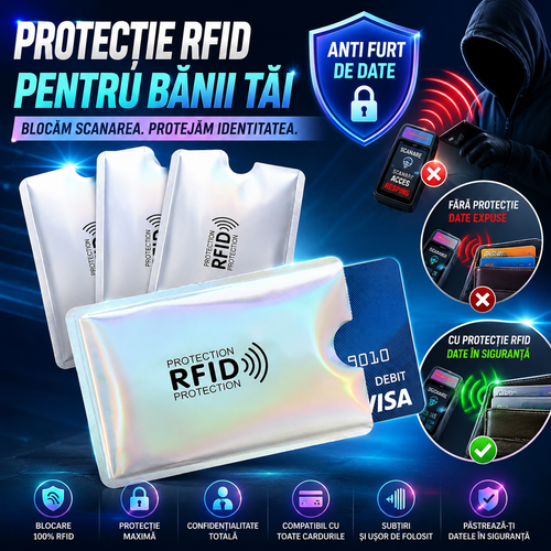 Protecție Card RFID SafeCard™(2+2 GRATIS )